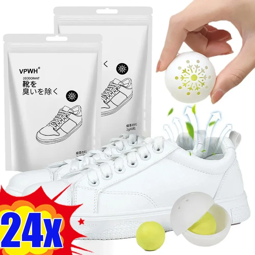 Shoe Deodorizer Ball - 24/1 Stuks Schoenen Deodorant Ballen Luchtverfrisser